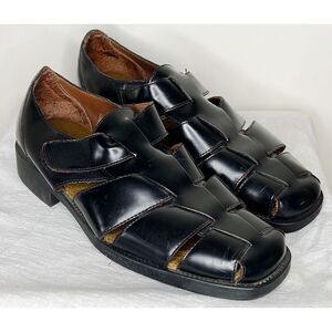 Hunter Bay Fisherman Leather Loafer Black Mens Size 9.5
